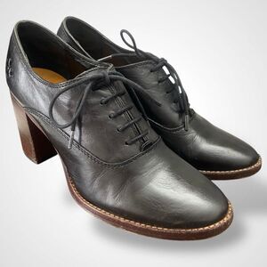 Patricia Nash Anna Oxford Heels Women's Shoes Size 7.5 Black Italian Leather